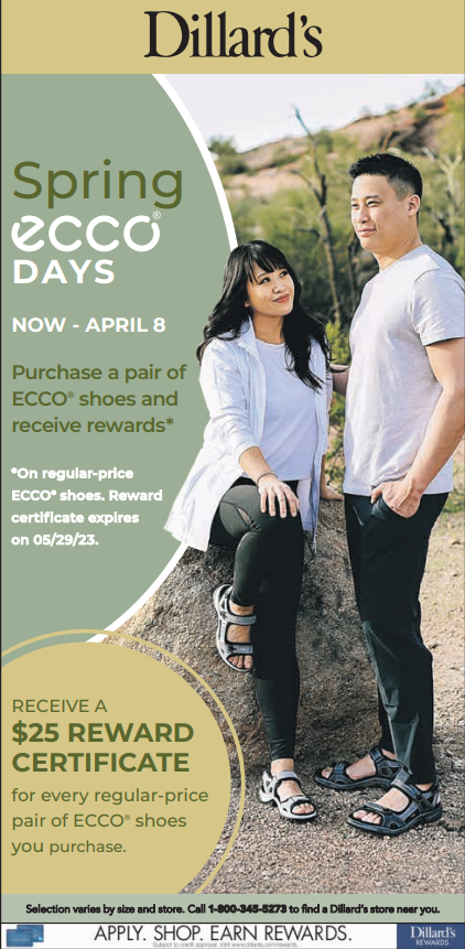 Dillard’s Spring ECCO Days NOW – APRIL 8th icon