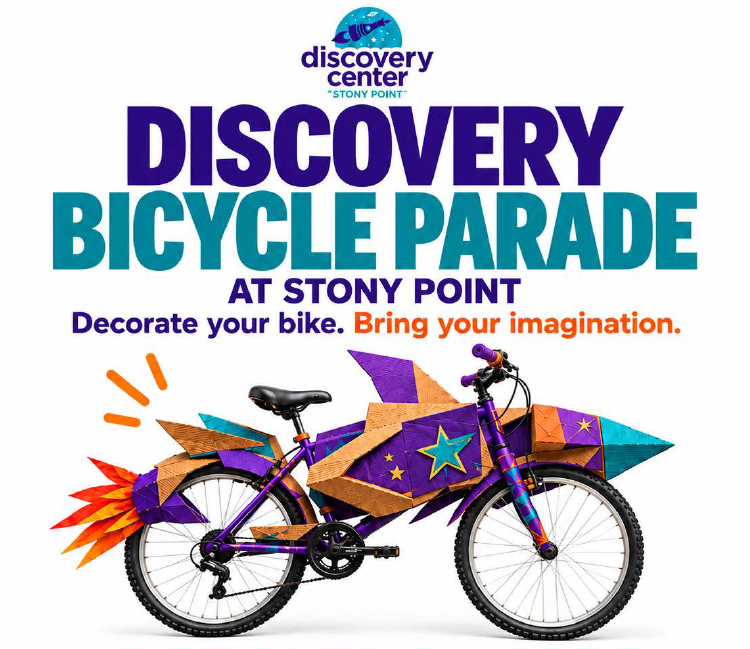 Discovery Center Bicycle Parade in Partnership with Stony Point & WeeWheel